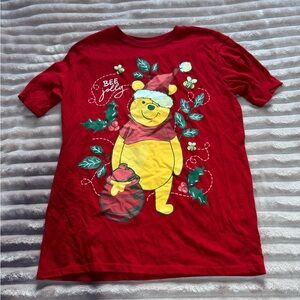 Disney Red Winnie the Pooh Short Sleeve Tee